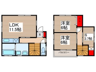 上藤沢YTの物件間取画像